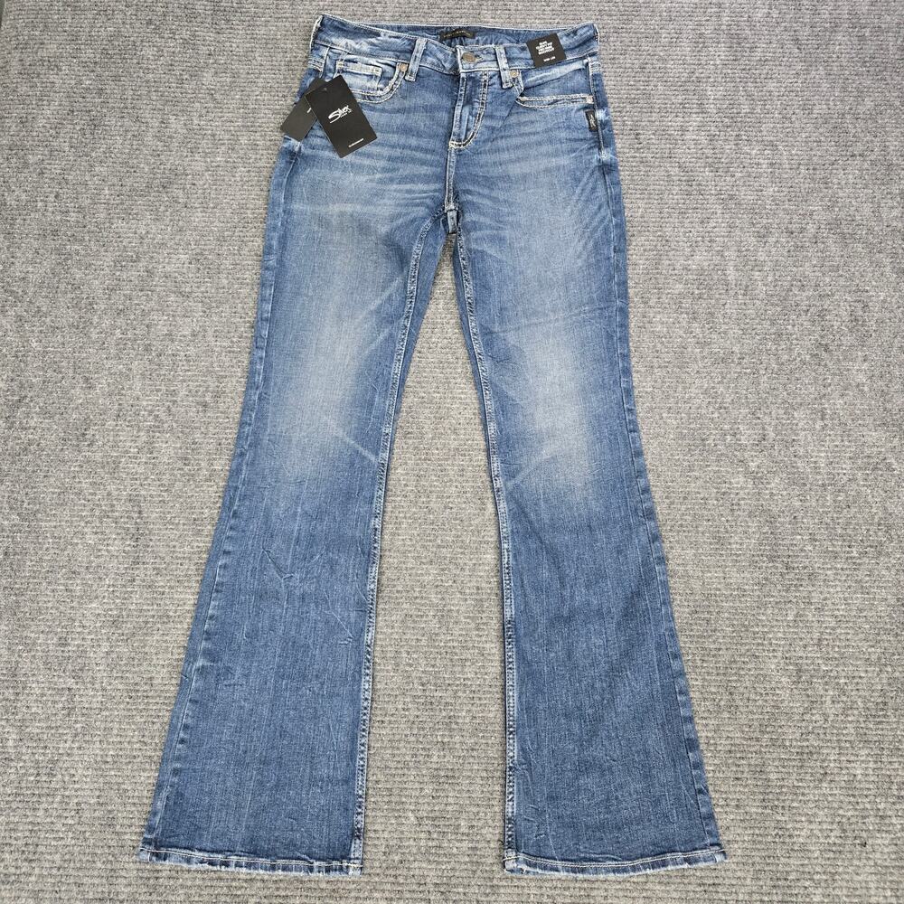 NWT Silver Jeans Suki Women’s 29x33 Blue Mid Rise Bootcut Curvy Fit